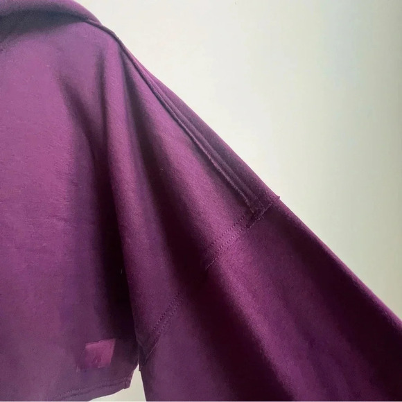 NEW Savage X Fenty Essential Fleece Scope Logo Cropped Hoodie Late night Purple - Picture 7 of 13